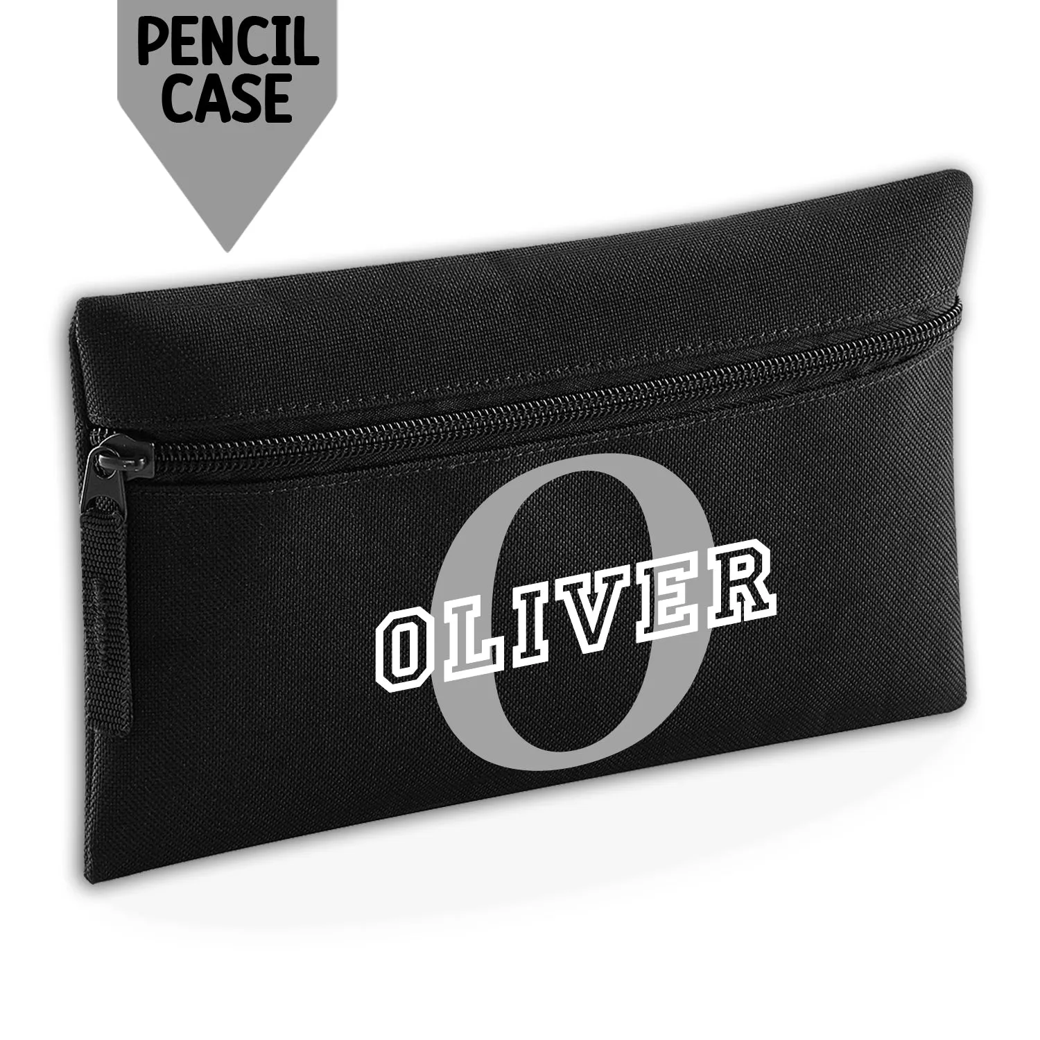 Personalised Backpack Kids 18 12 or 9 Litre Initial and Name Lunch Bag Water Bottle Pencil Case School PE Bag Back To School Black