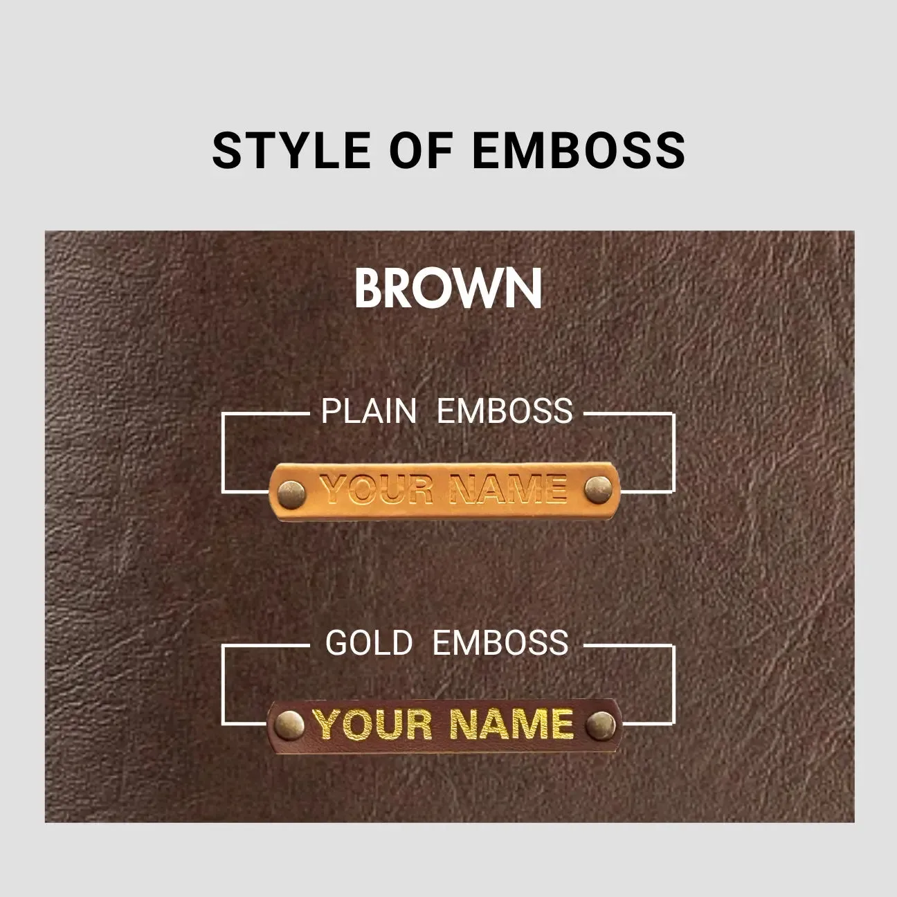 PERSONALISED TABLET ORGANISER - BROWN