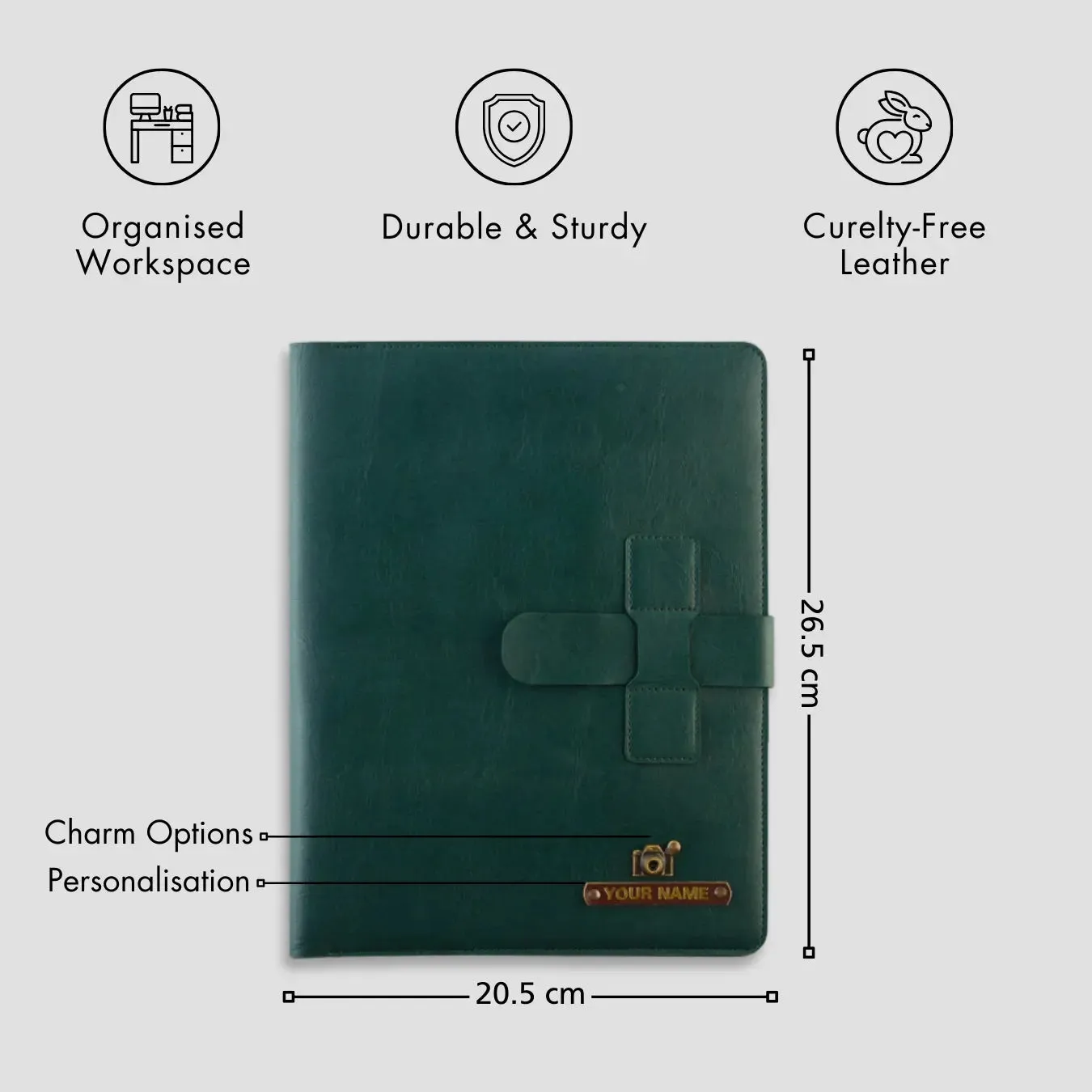 PERSONALISED TABLET ORGANISER - GREEN