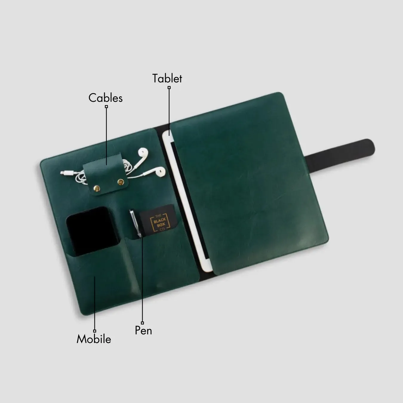 PERSONALISED TABLET ORGANISER - GREEN