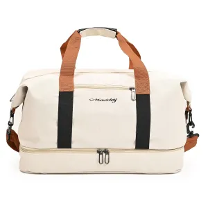 Personalized Duffle Bag, Custom Embroidered Bag with Wet Dry Pockets & Shoe Compartment for Women/Men for Sports Dance Gym Travel Weekender Overnight Bridesmaid Gift School Business Men Sport
