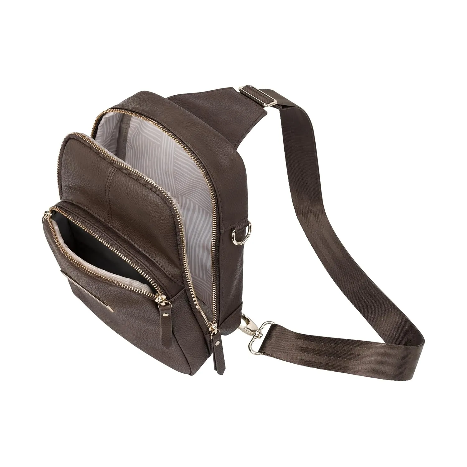 Petunia Pickle Bottom Criss-Cross Sling Bag - Sling Bag for Women and Men - Adjustable Straps to Custom-Fit - Saddle