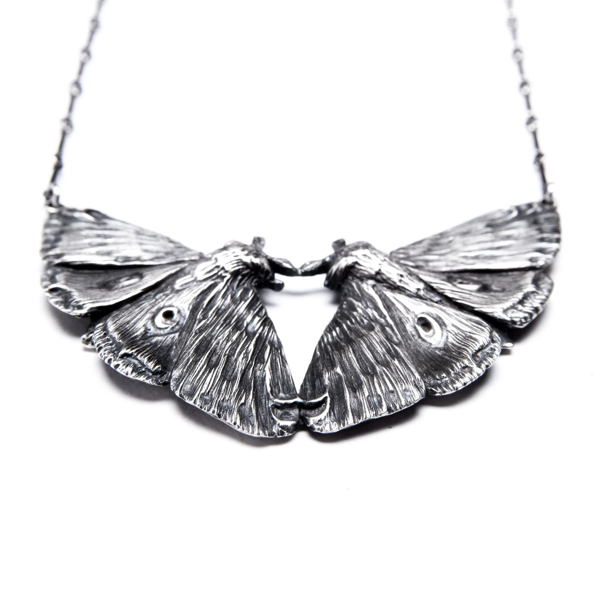 Planchette Moth Twins Necklace