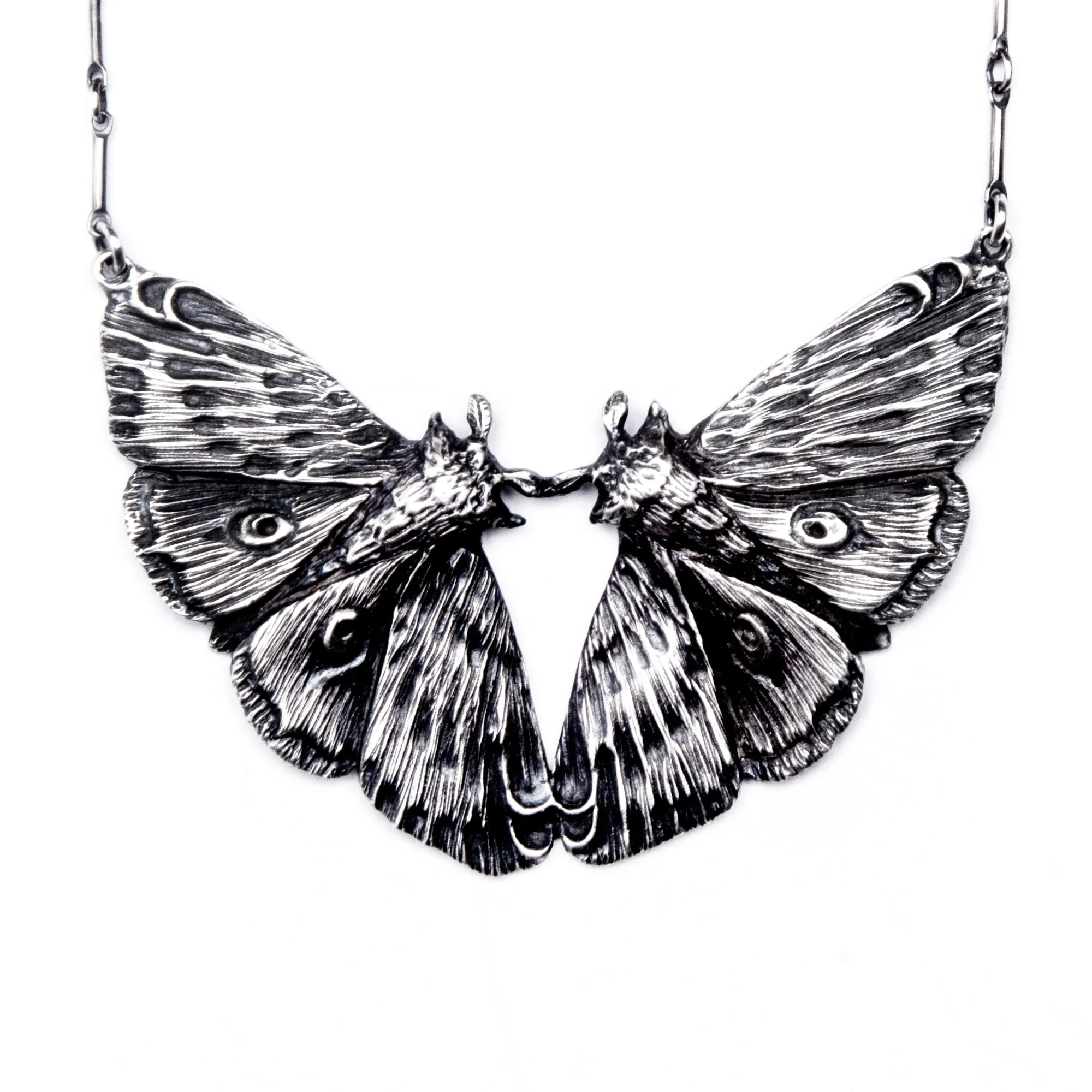 Planchette Moth Twins Necklace