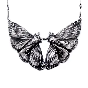 Planchette Moth Twins Necklace