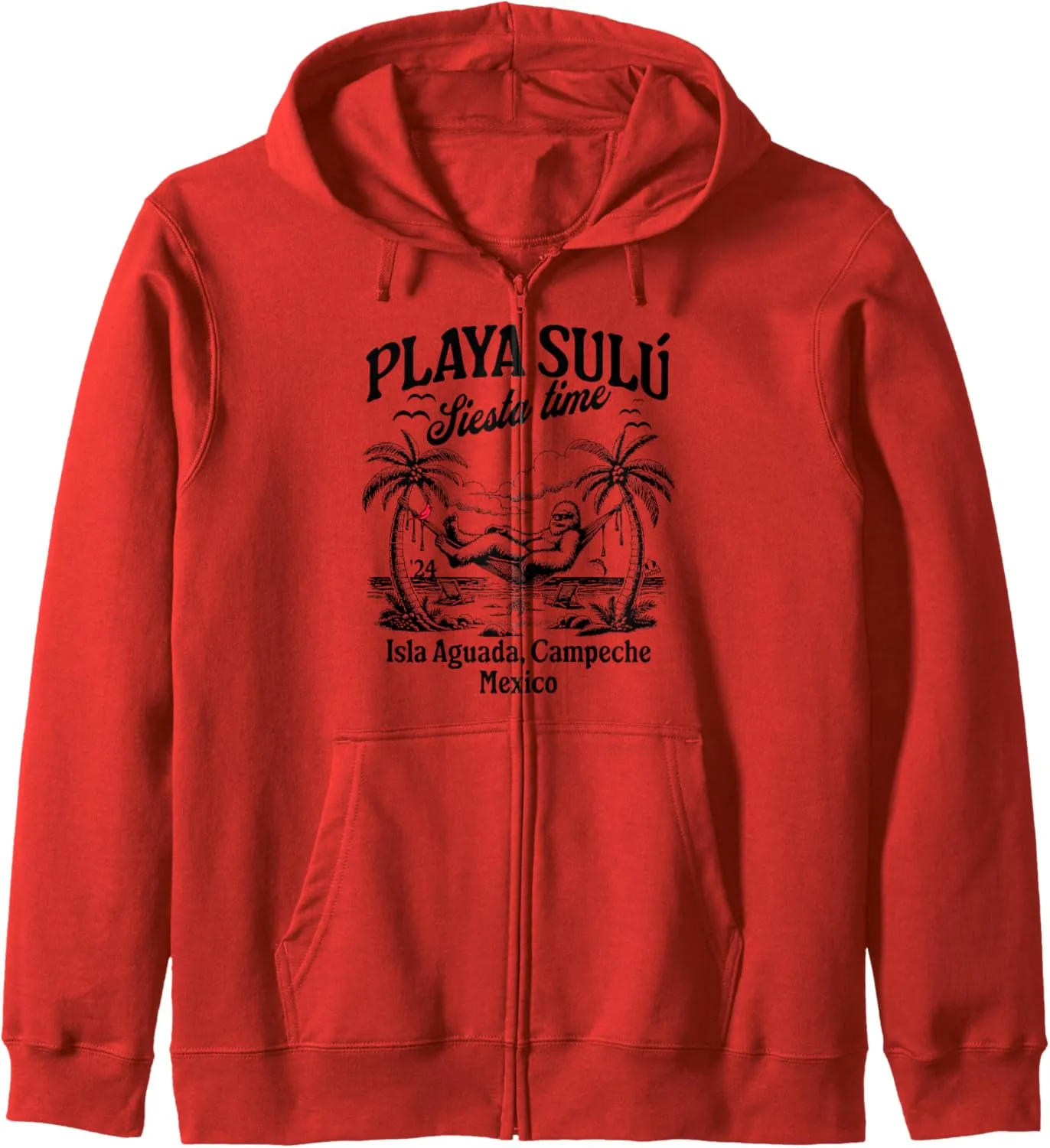 PLAYA SULU BIGFOOT SIESTA TIME '24 Paraiso Familiar Zip Hoodie