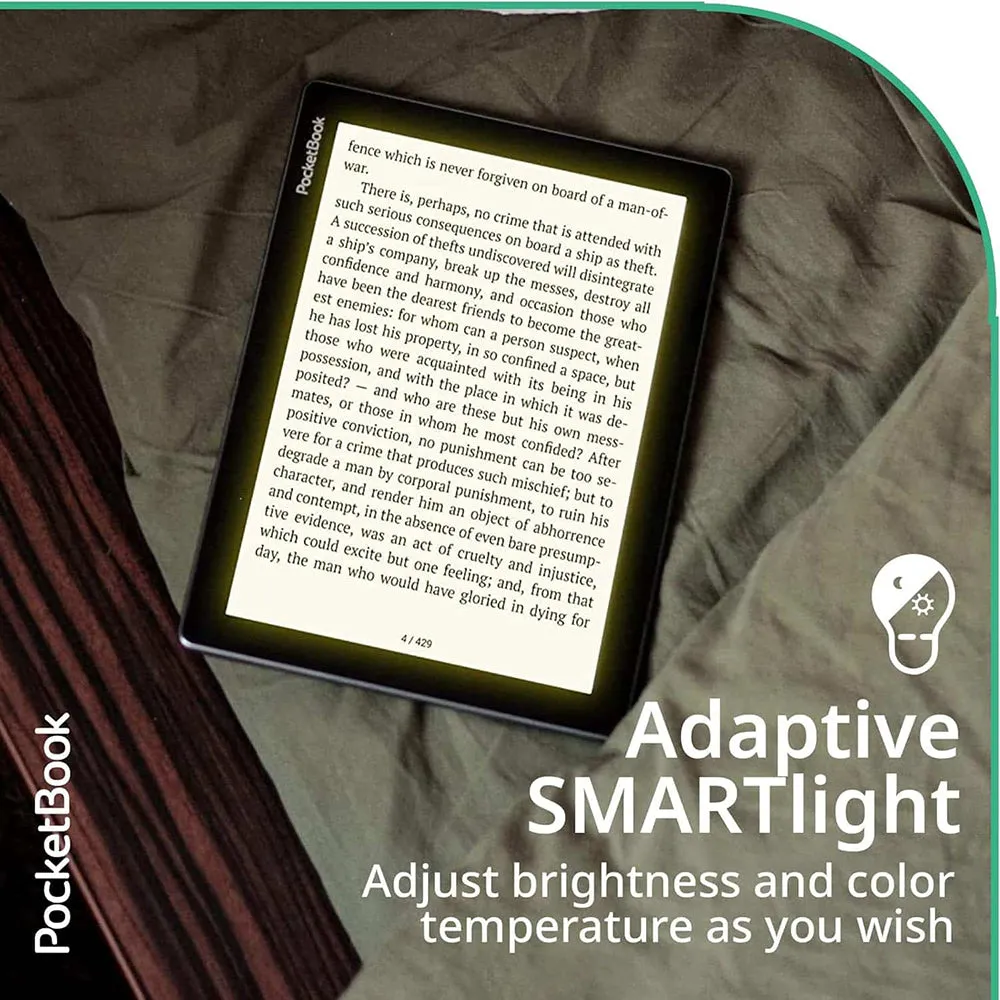 PocketBook InkPad Lite 9.7" Touchscreen eReader Tablet - Grey | 253-PB970-M-WW