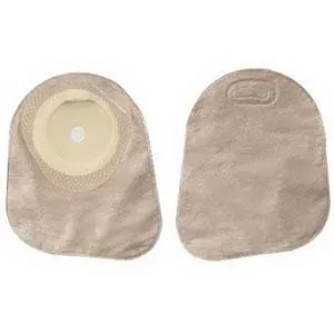 Premier One-Piece Closed Mini Pouch, Pre-Cut Stoma Opening 1-3/8" (35mm), Beige 7" (18cm) - Box of 30
