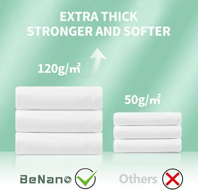 Premium Disposable Towel, 100% USDA Biobased 55 in x 27.5 in Large Bath Towel Travel Towel Washcloth Reusable for Hotel Camping Sports Hiking Beach Massage Salon Gym Biodegradable (3 Pack)