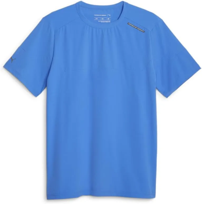 PUMA Mens Pd Active Crew Neck Short Sleeve Casual Tops Casual Moisture Wicking - Blue - Size L