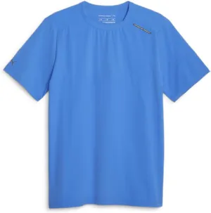 PUMA Mens Pd Active Crew Neck Short Sleeve Casual Tops Casual Moisture Wicking - Blue - Size L
