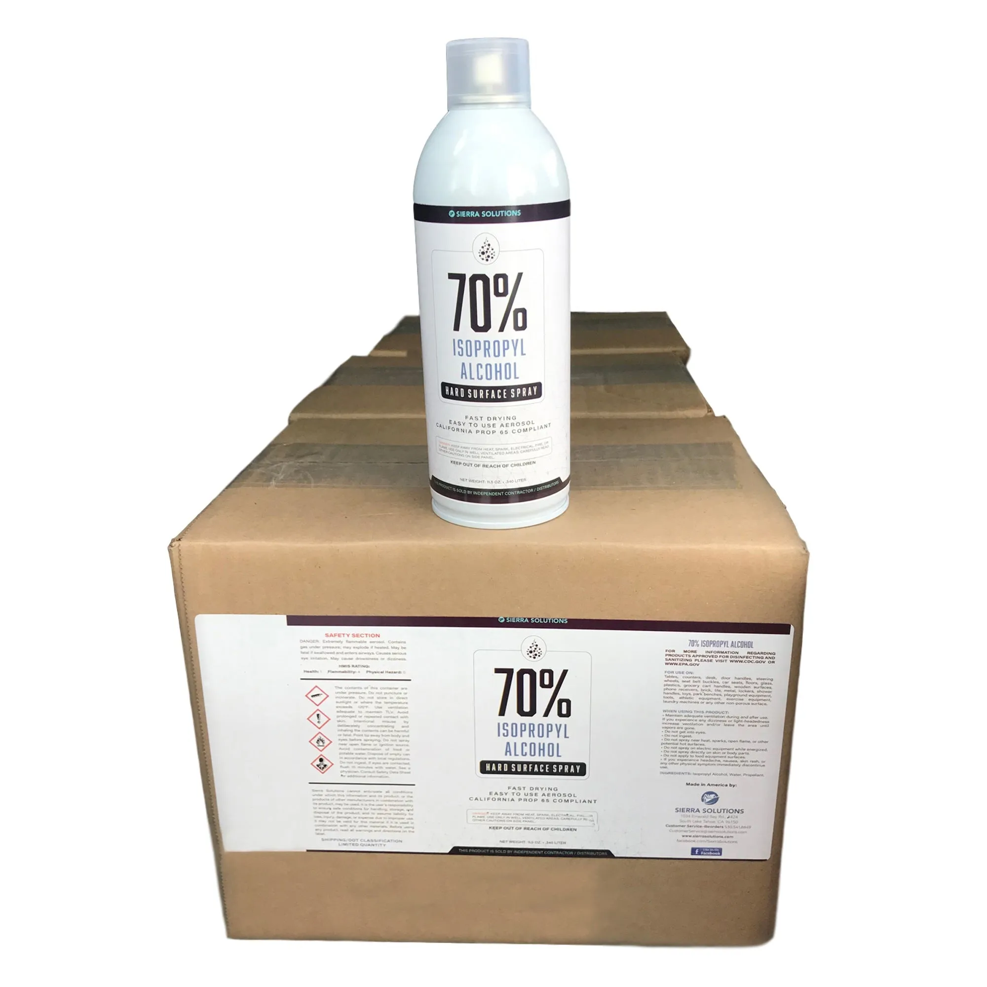 "70% Isopropyl Alcohol Aerosol Cleaner Spray - (High-Touch Surface Sanitizer)"