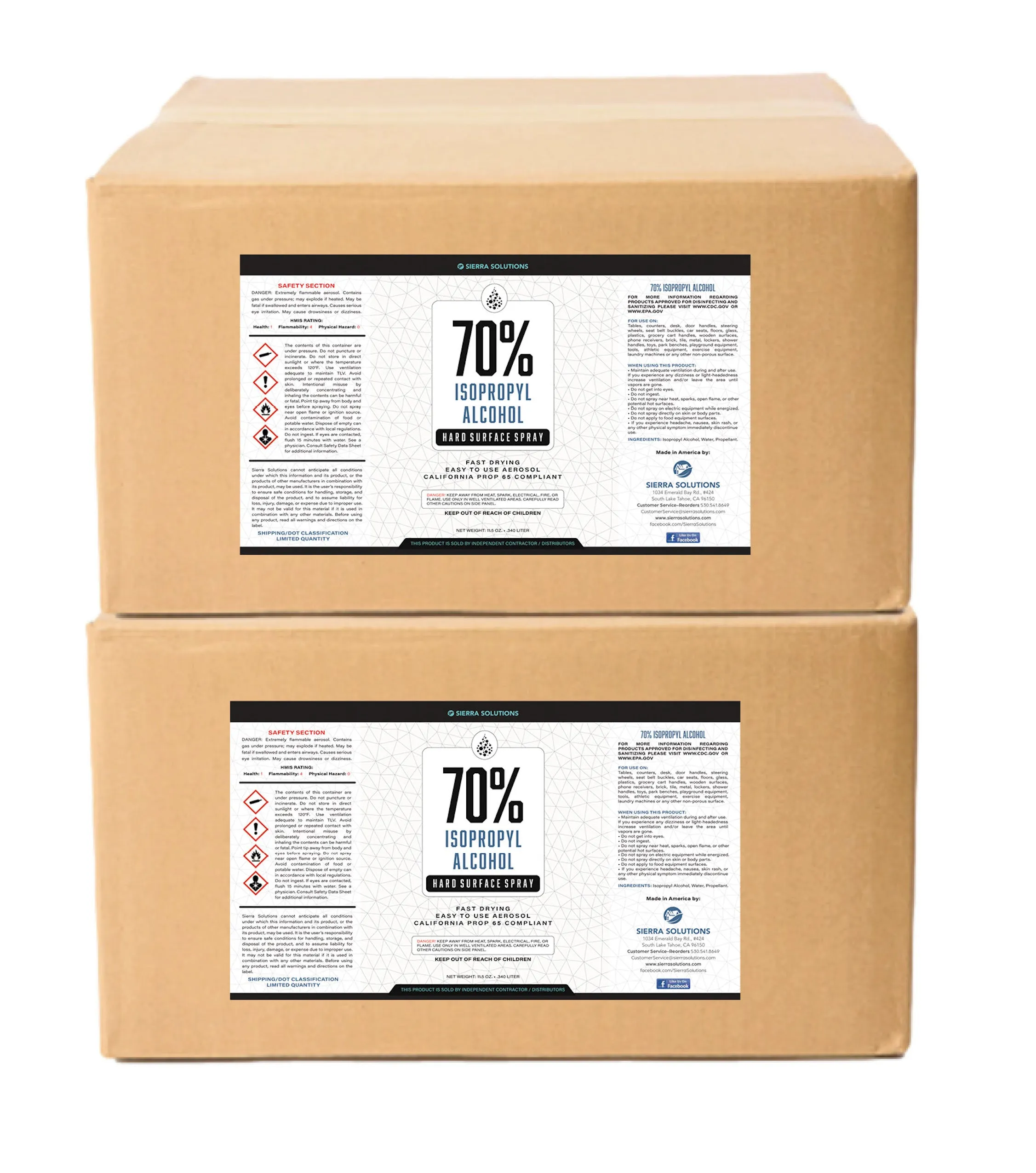 "70% Isopropyl Alcohol Aerosol Cleaner Spray - (High-Touch Surface Sanitizer)"