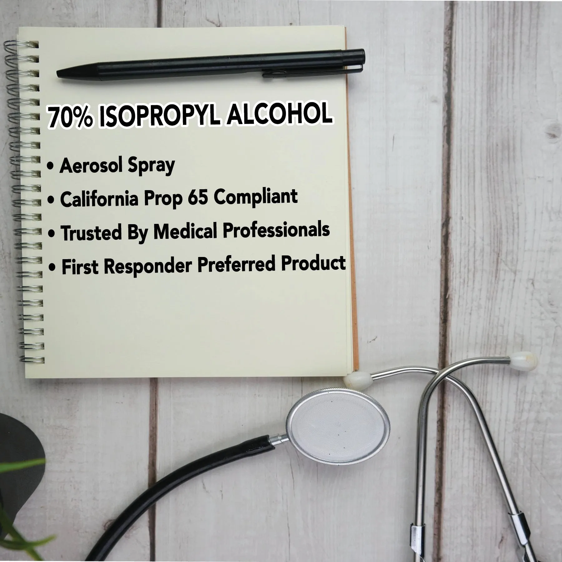 "70% Isopropyl Alcohol Aerosol Cleaner Spray - (High-Touch Surface Sanitizer)"