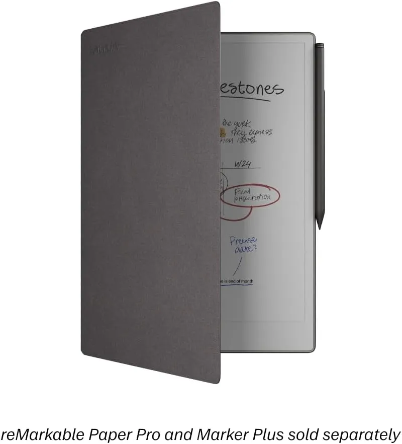 reMarkable Paper Pro - Mosaic Weave Book Folio for Your 11.8'' Paper Tablet - Basalt