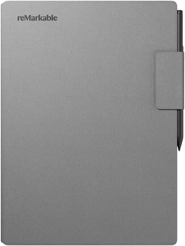 reMarkable Paper Pro - Polymer Weave Book Folio for Your 11.8'' Paper Tablet - Gray
