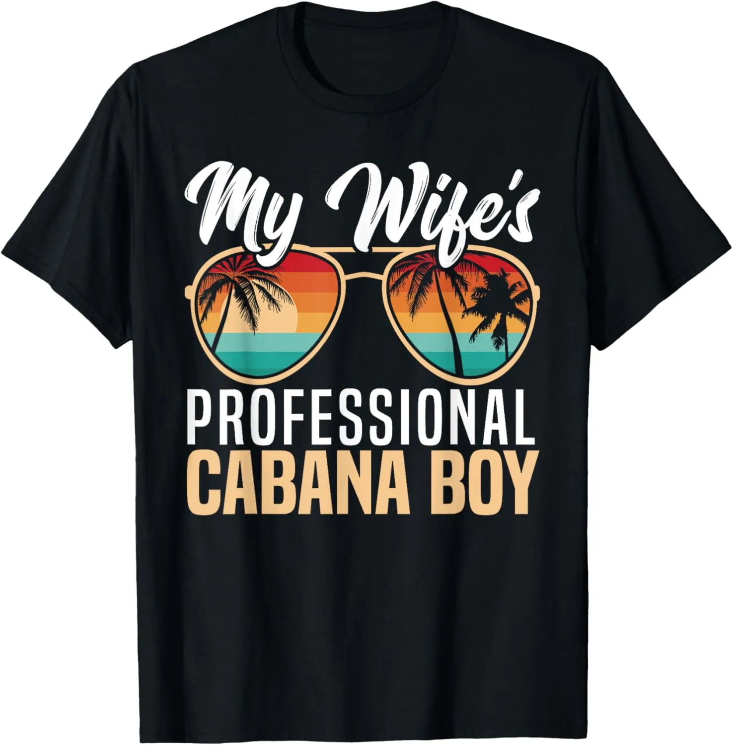 Resort Worker Cabana Boy Costume Pool Party Beach Bartender T-Shirt