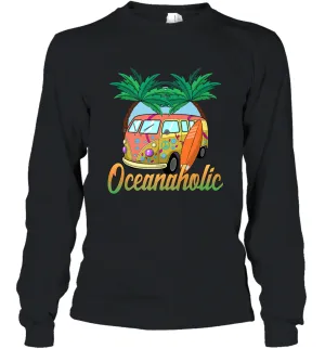 Retro Surfer Love Surfing Beach Party Tropical Vacay Long Sleeve T-Shirt