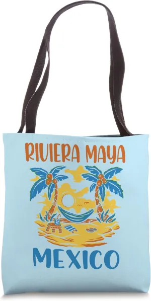 Riviera Maya Mexico Travel Souvenir Tote Bag