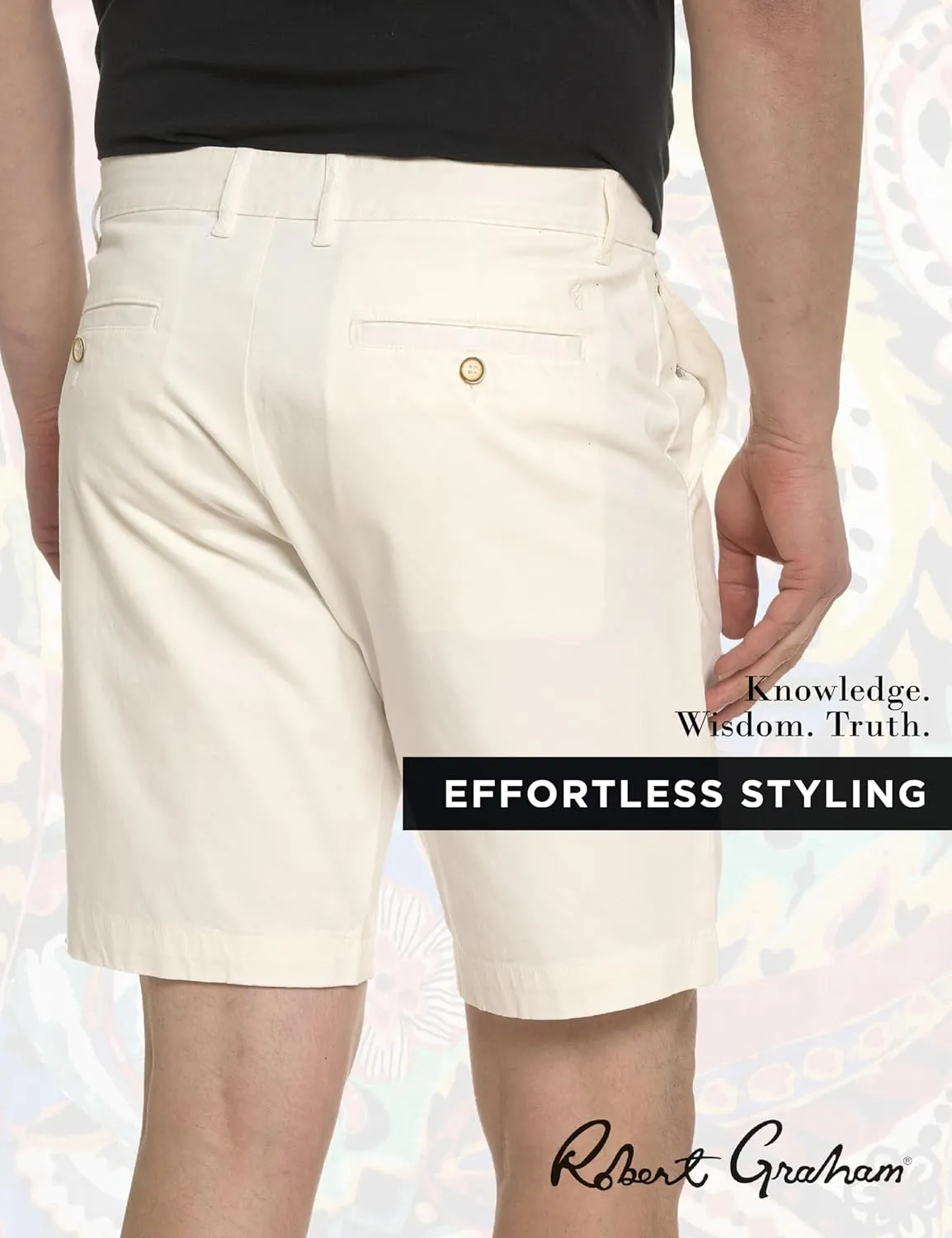 Robert Graham Men's Lone Ranger Chino Shorts