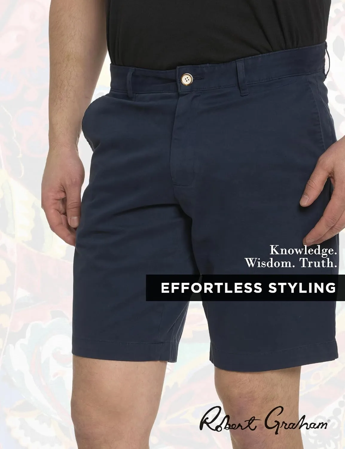 Robert Graham Men's Lone Ranger Chino Shorts