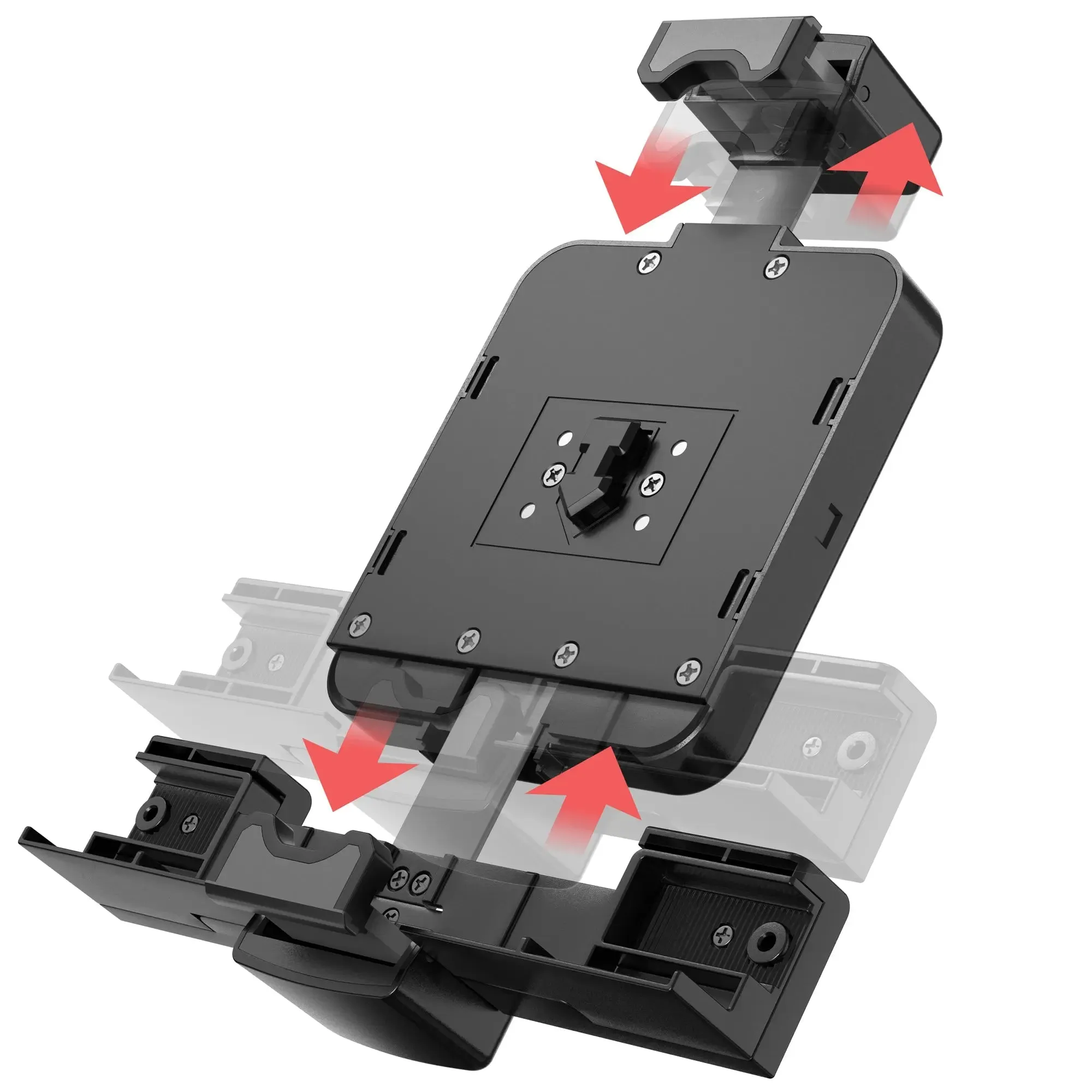 Rotating Sleek Desk Mount with Security Holder
