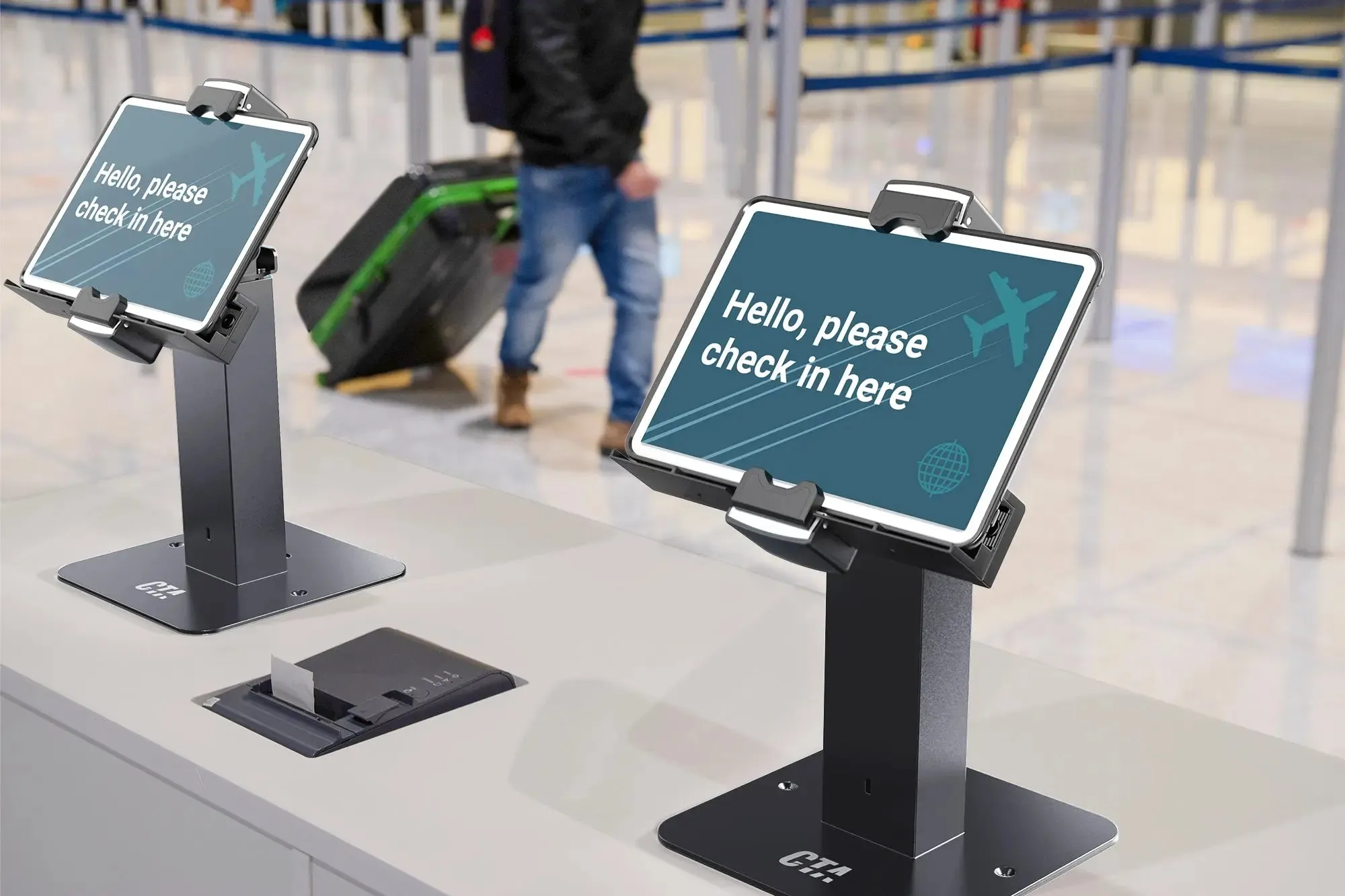 Rotating Sleek Desk Mount with Security Holder