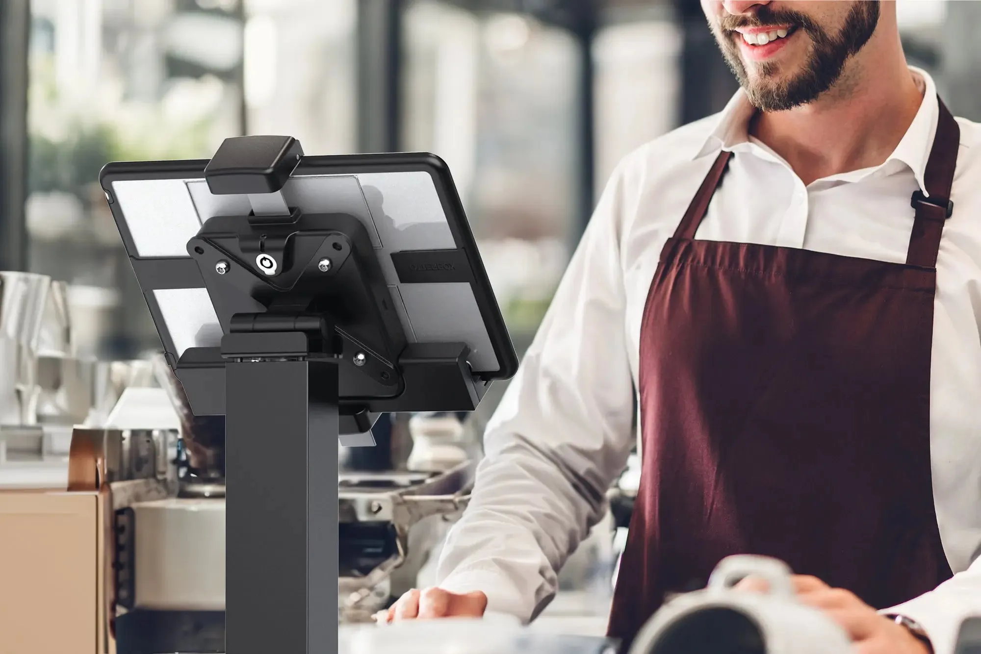 Rotating Sleek Desk Mount with Security Holder