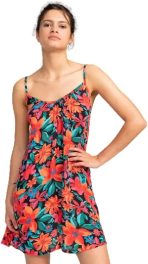 Roxy Women's Summer Casual Sundress Cover-up, Sleeveless Mini Dress for Beach, Pool, and Resort Wear