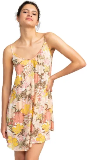 Roxy Women's Summer Casual Sundress Cover-up, Sleeveless Mini Dress for Beach, Pool, and Resort Wear