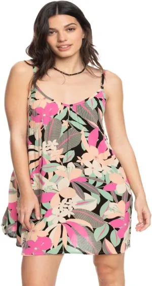 Roxy Women's Summer Casual Sundress Cover-up, Sleeveless Mini Dress for Beach, Pool, and Resort Wear