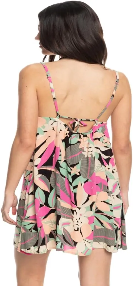 Roxy Women's Summer Casual Sundress Cover-up, Sleeveless Mini Dress for Beach, Pool, and Resort Wear