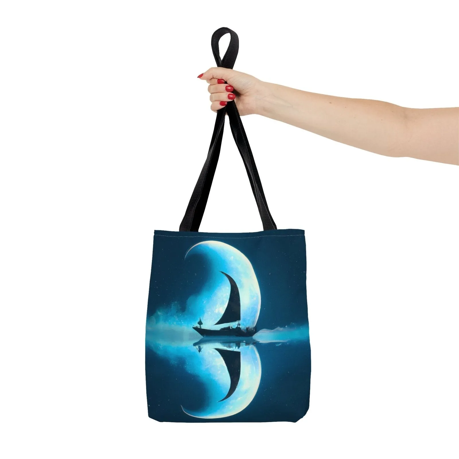 Sailing Through the Moon Tote Bag