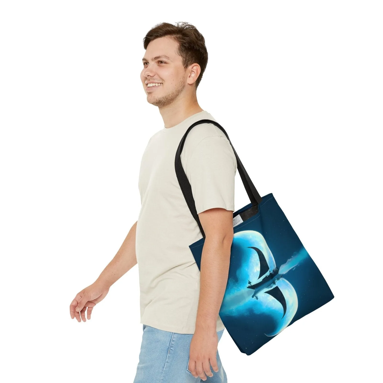 Sailing Through the Moon Tote Bag