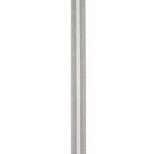 Sallie Tomato Zipper - 3 Yds with 9 Pulls - Black/White Stripe Nickel Coil