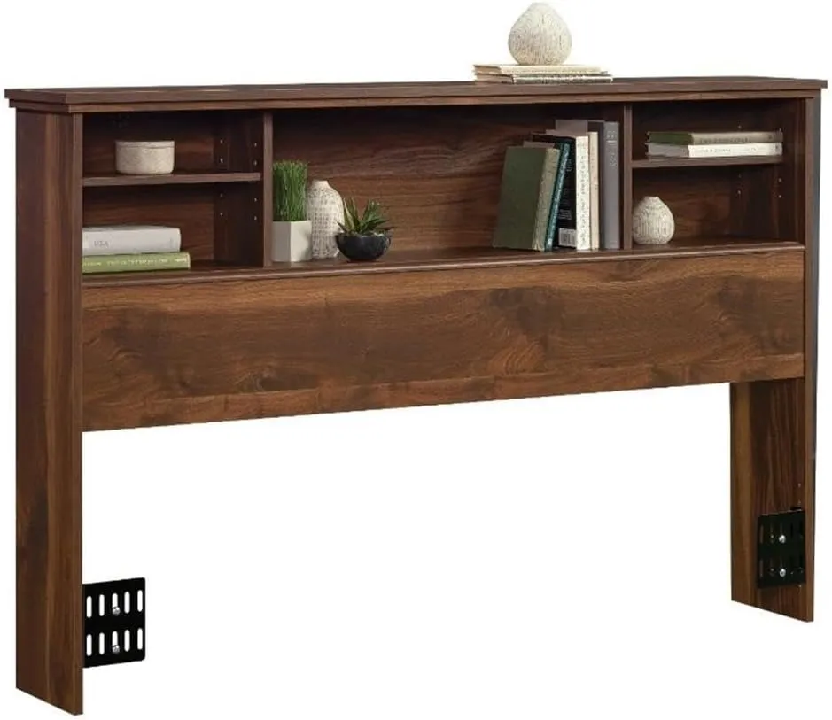 Sauder River Ranch Full/Queen Bookcase Headboard, in Grand Walnut Finish