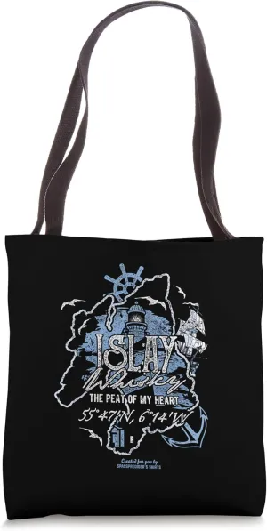 Scotch Whisky Fan Design Islay The Peat Of My Heart Scotch Tote Bag