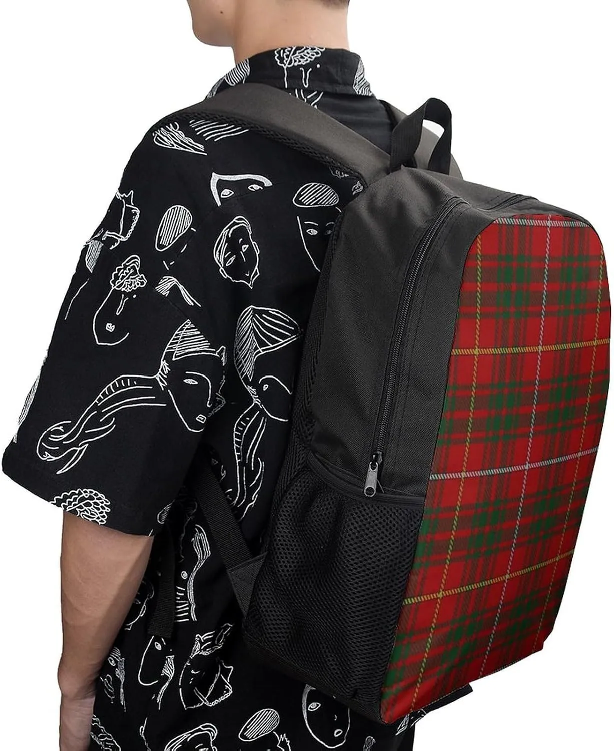 Scottish Clan Bruce Tartan Plaid Pattern Backpack Lightweight Waterproof Backpacks Laptop Backpack for Unisex Casual Travel Daypacks Large Capacity