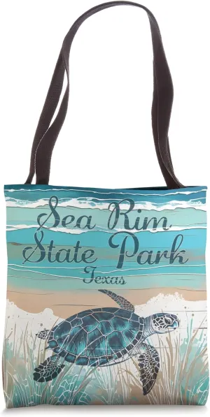 Sea Rim State Park Texas Sea Turtle Beach Coastal Decor Tote Bag