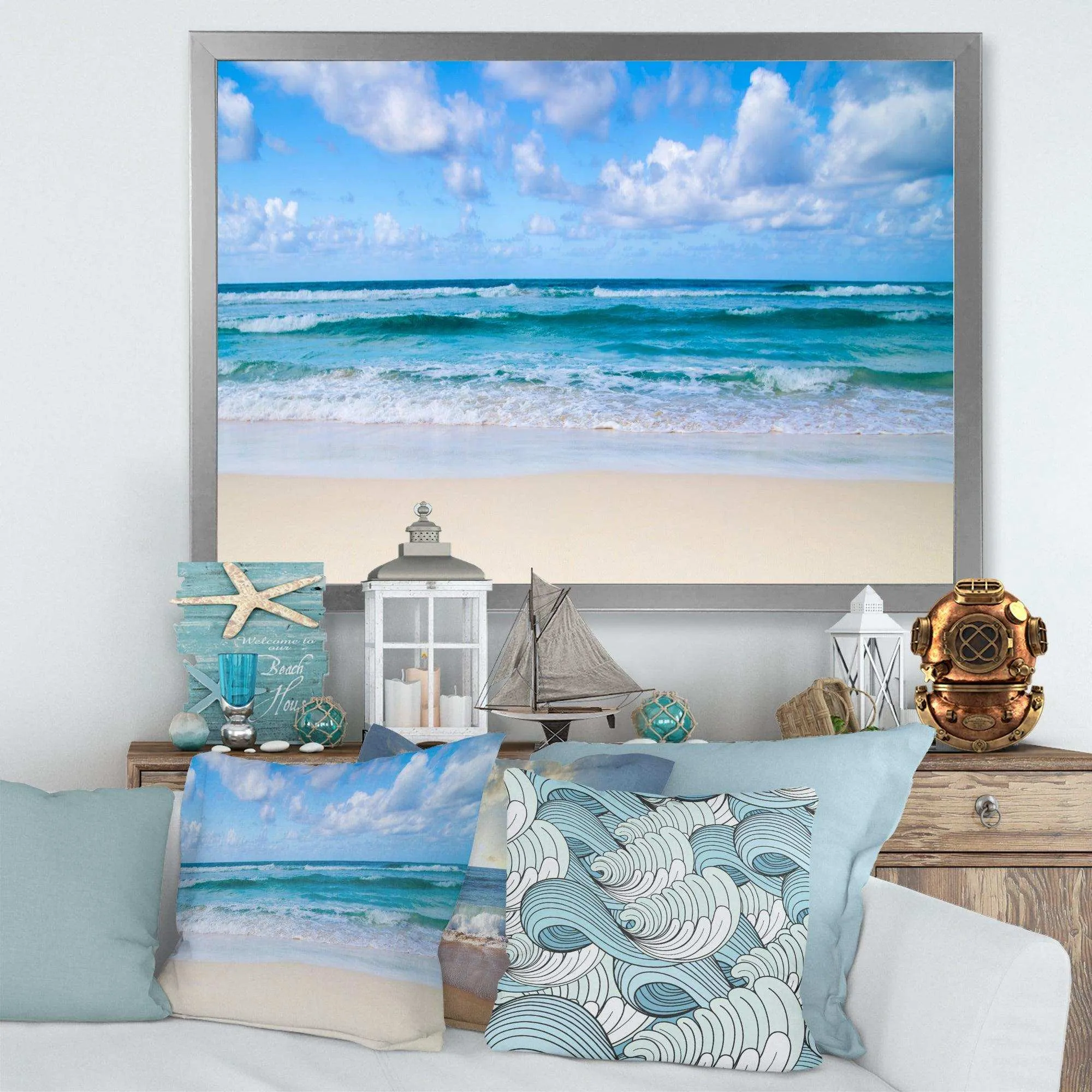 Serene Blue Tropical Beach