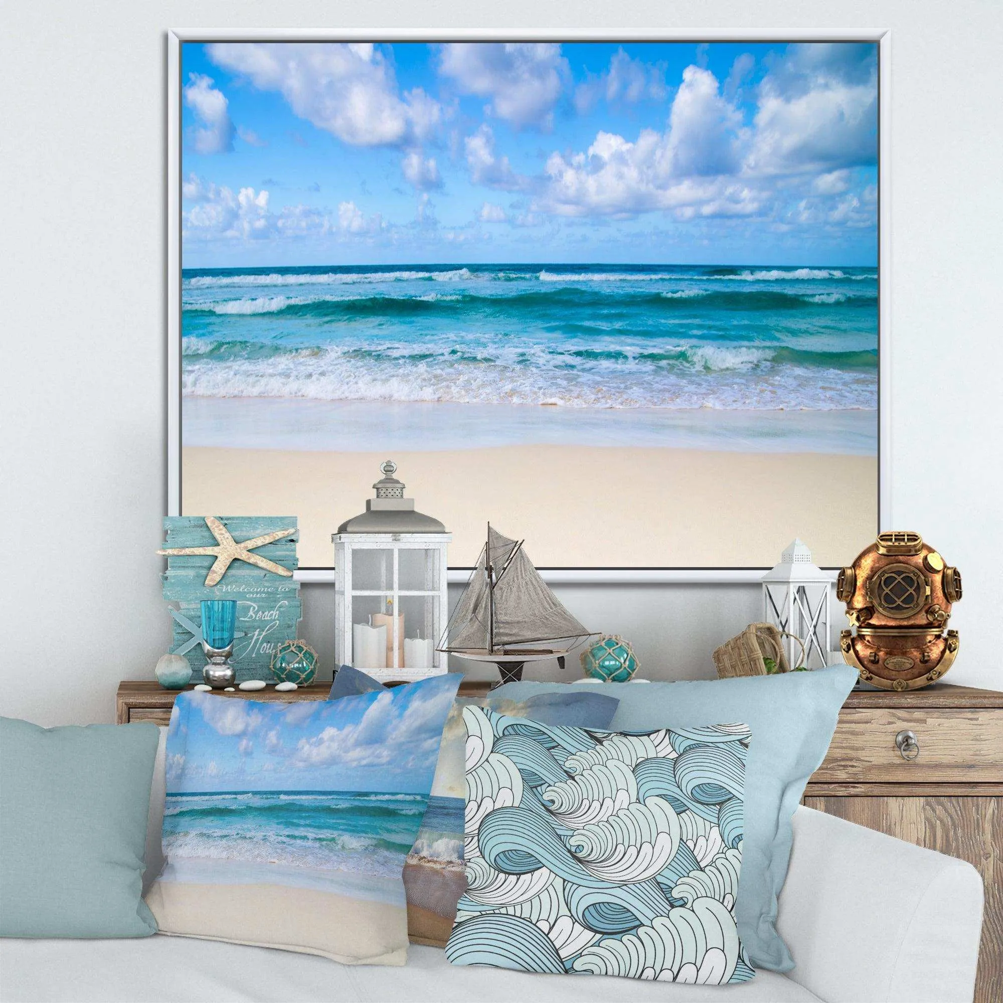 Serene Blue Tropical Beach
