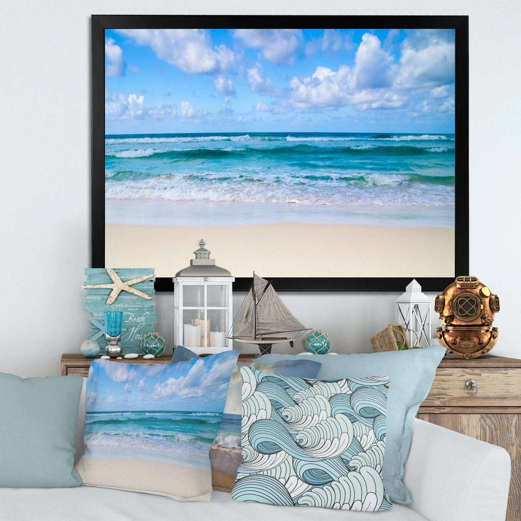 Serene Blue Tropical Beach