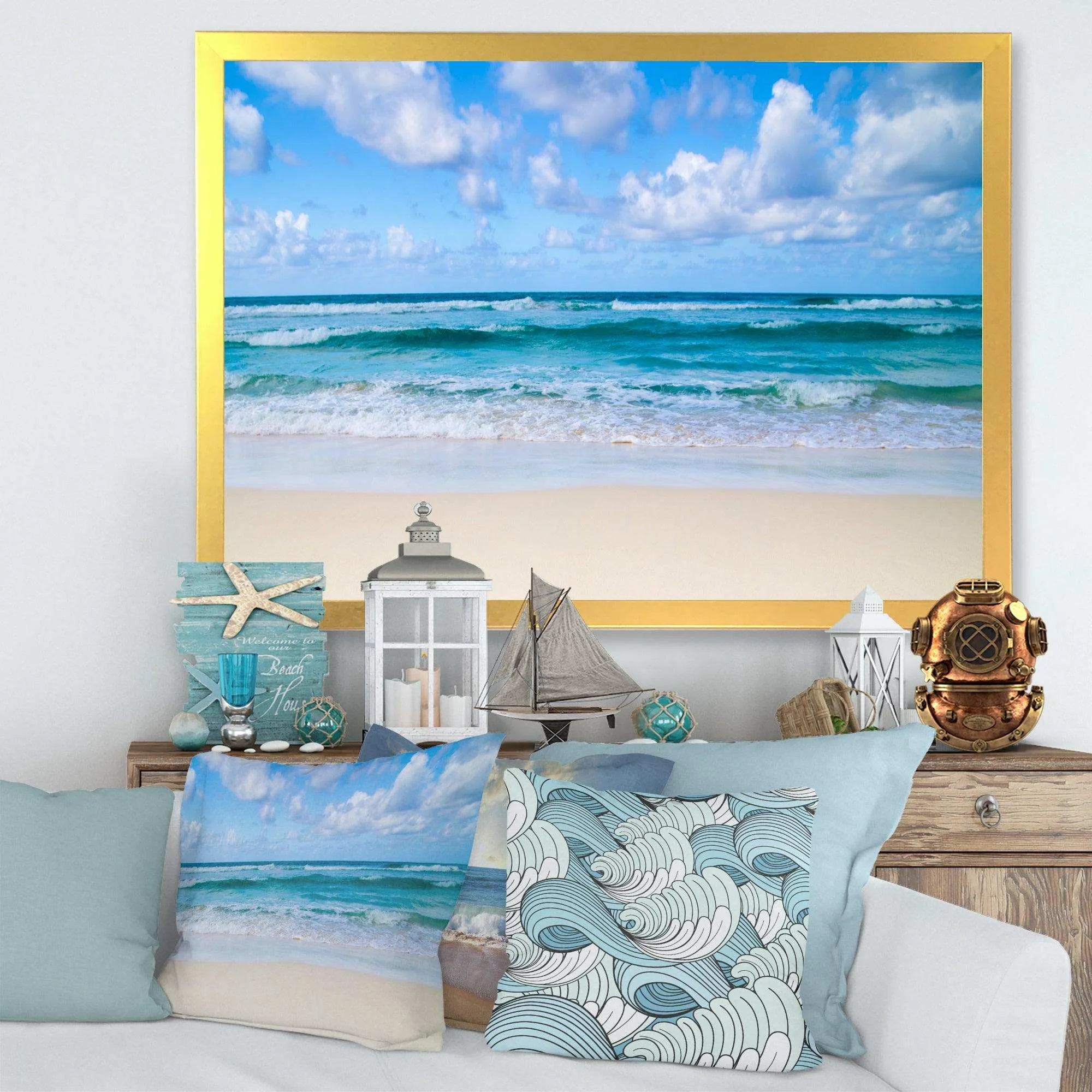 Serene Blue Tropical Beach