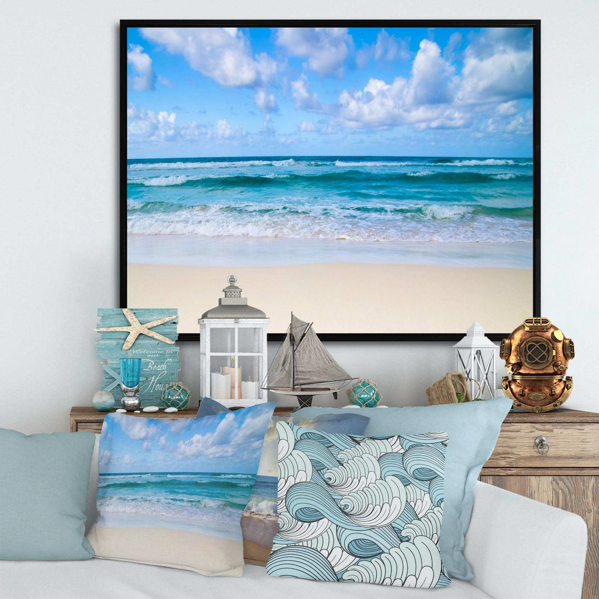 Serene Blue Tropical Beach