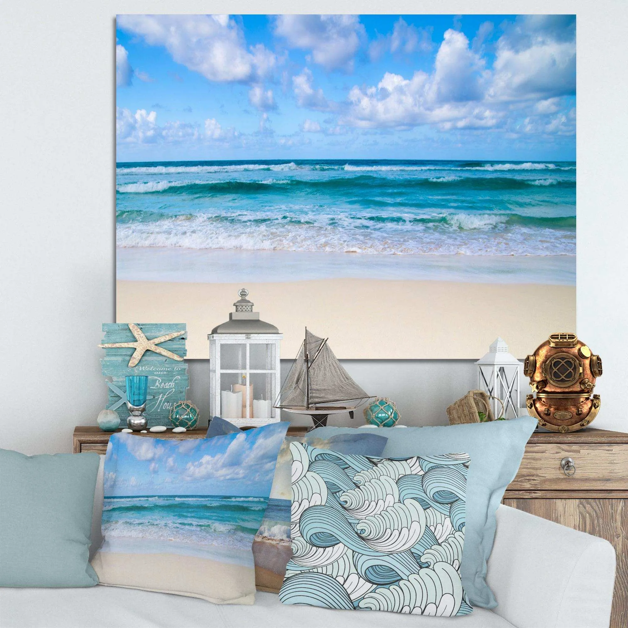 Serene Blue Tropical Beach