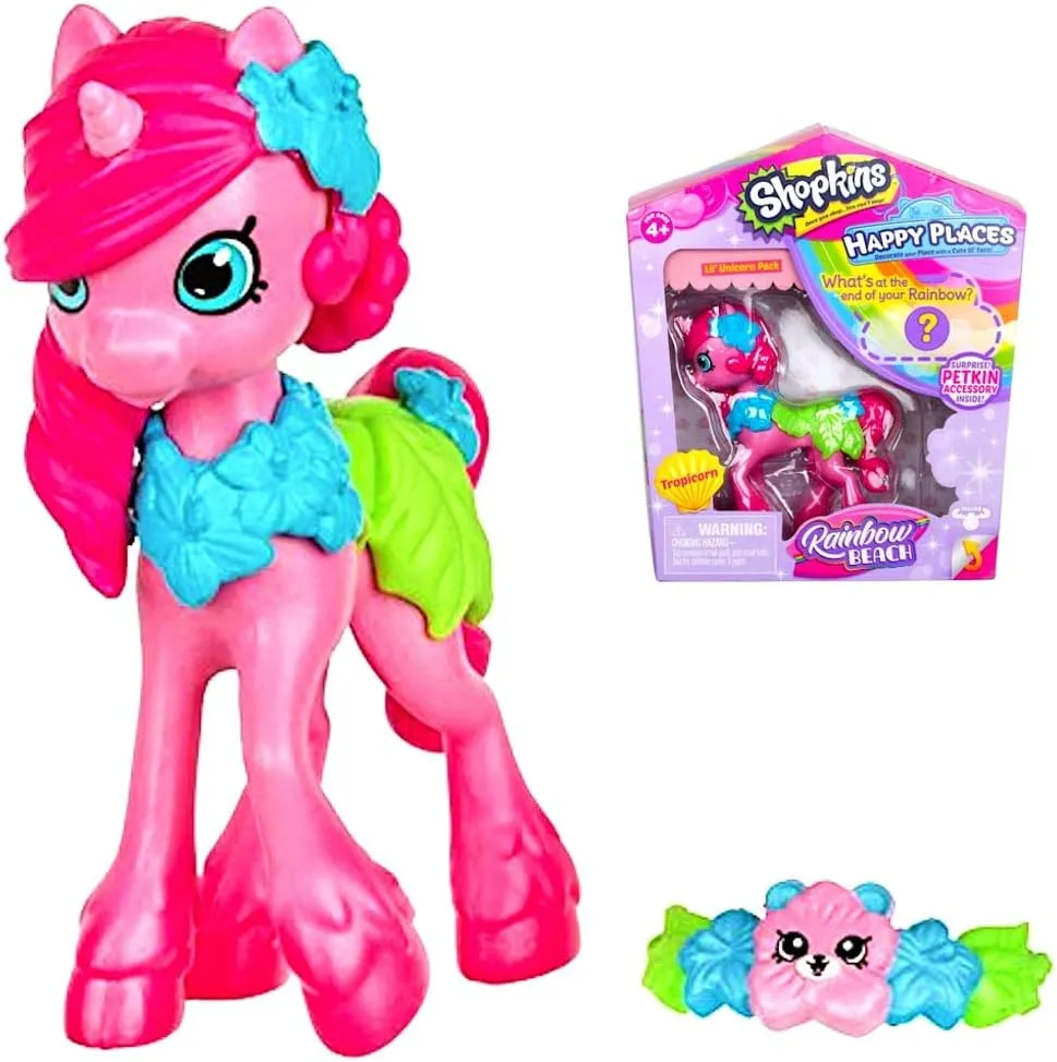 Shopkins Happy Places Rainbow Beach Lil' Pony-Tropicorn