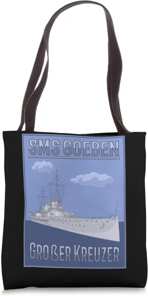 SMS Goeben German Battleship Vintage Diagram Tote Bag