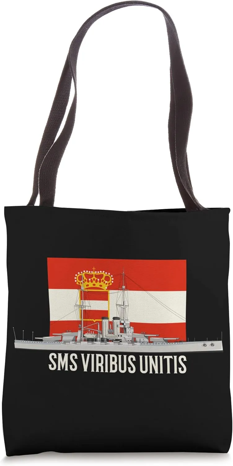 SMS Viribus Unitis Austro-Hungarian Battleship Diagram Tote Bag