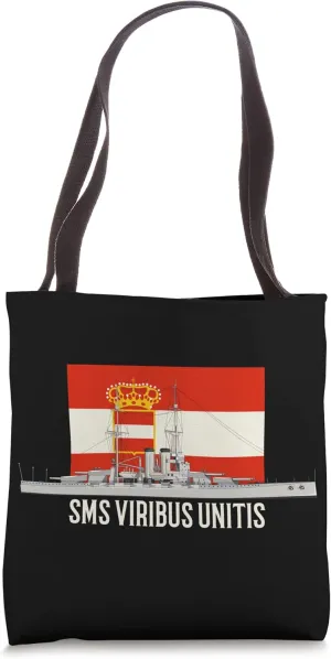 SMS Viribus Unitis Austro-Hungarian Battleship Diagram Tote Bag