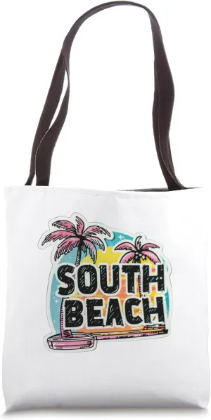 South Beach Miami Florida Squad Vacation Trip Vacay Travel Tote Bag